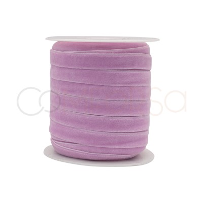 Light pink velvet elastic band 10mm