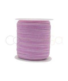 Light pink velvet elastic band 10mm