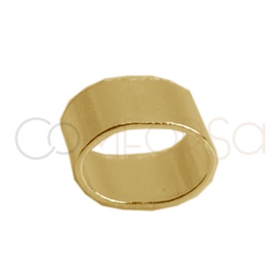 Gold-plated sterling silver 925 crimp tube 2.5 x 2mm