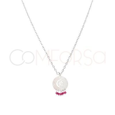 Gold-plated Sterling Silver 925 Pink Arabius Necklace