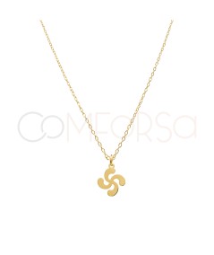 Gold-plated Sterling Silver 925 Lauburu Necklace