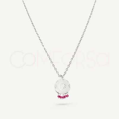 Sterling Silver 925 Pink Arabius Necklace