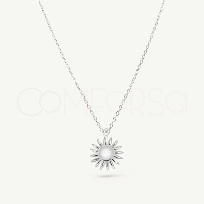 Sterling Silver 925 Sun Necklace