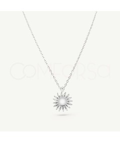 Sterling Silver 925 Sun Necklace