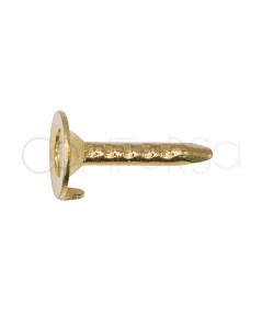 Gold plated brass stud back