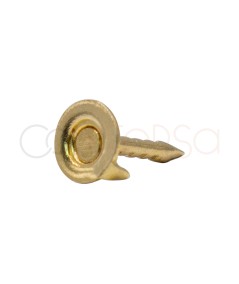 Gold plated brass stud back