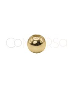 Gold-plated Sterling Silver 925 Smooth Bead 3 mm