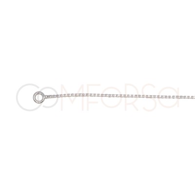 Sterling Silver 925 Split Venetian Chain 40 cm