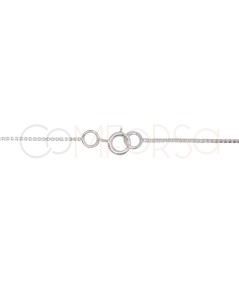 Sterling Silver 925 Split Box Chain 40 cm