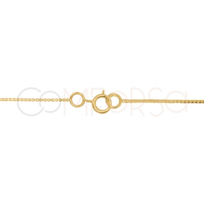 Gold-plated Sterling Silver 925 Split Box Chain 40 cm