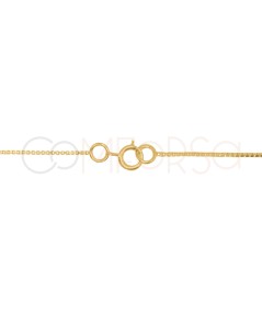 Gold-plated Sterling Silver 925 Split Box Chain 40 cm