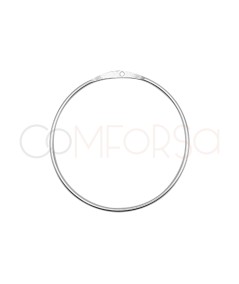 Sterling Silver 925 Round Wire Connector 14 mm