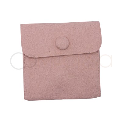 Pink Velvet Pouch for Jewellery Storage