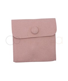 Pink Velvet Pouch for Jewellery Storage