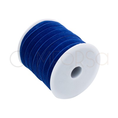 Dark Blue Velvet Elastic Band 10 mm