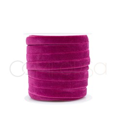 Dark Pink Velvet Elastic Band 10 mm