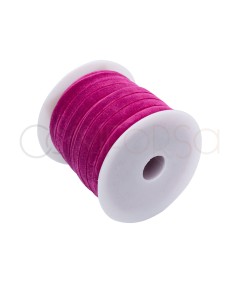 Dark Pink Velvet Elastic Band 10 mm