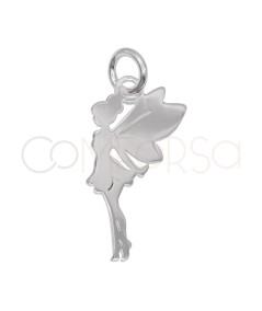 Sterling Silver 925 Titania Fairy Pendant 9.5 x 19 mm