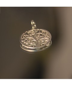 Sterling Silver 925 Tree of Life Pendant 15 mm