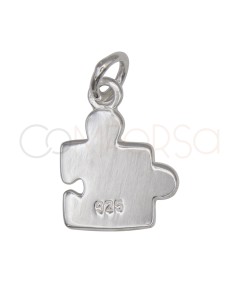 Sterling Silver 925 Love Puzzle Pendant 10 x 12 mm