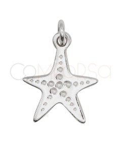 Sterling Silver 925 starfish pendant 12 x 14 mm