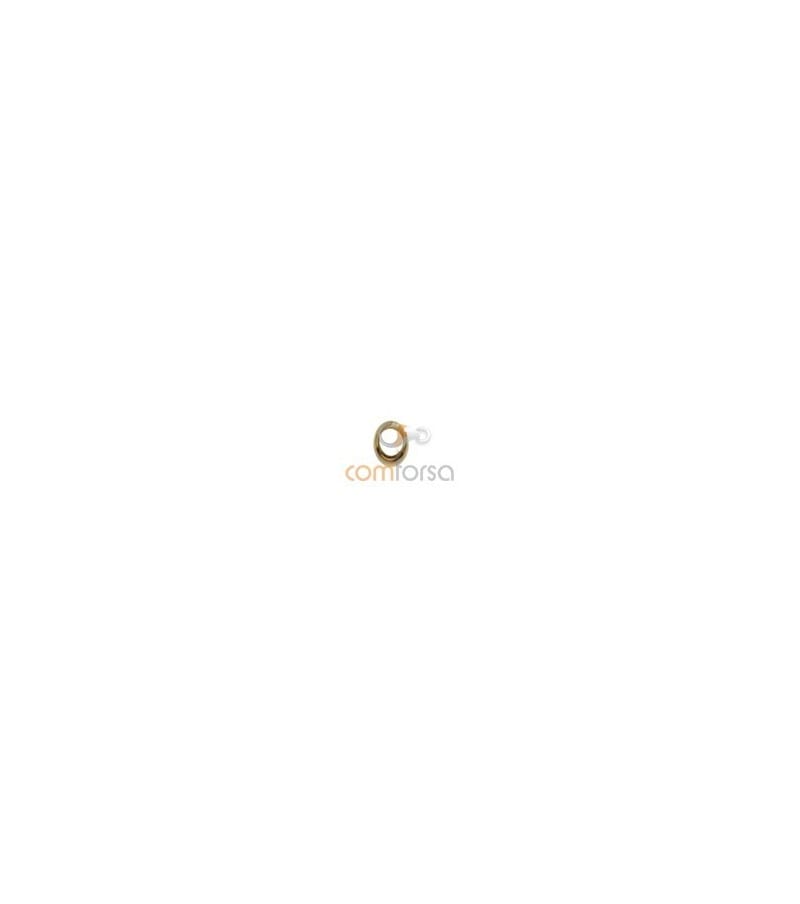 18kt Yellow gold smooth roundel 2.6mm