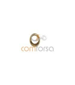 18kt Yellow gold smooth roundel 2.6mm