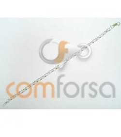 Sterling Silver 925 Round Belcher Chain Bracelet 4x3mm 18cm