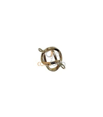 18kt Yellow gold cage spacer 13 x 8 mm