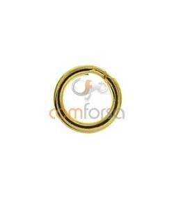 18kt Yellow gold split ring 5mm