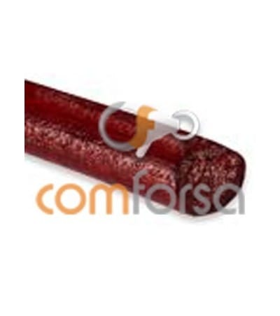 Red Flat Leather Cord 8mm Premium Quality