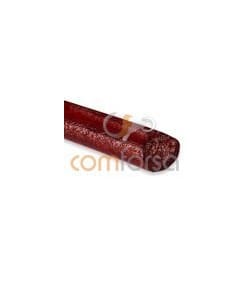 Red Flat Leather Cord 8mm Regular Quality