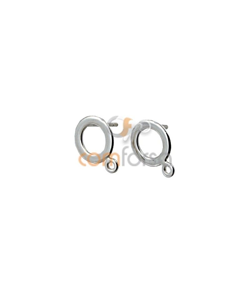 Sterling Silver 925 Round Earring with Jump Ring