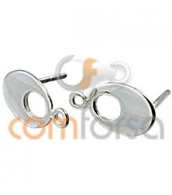 Sterling Silver 925 Oval Earring with Jump Ring