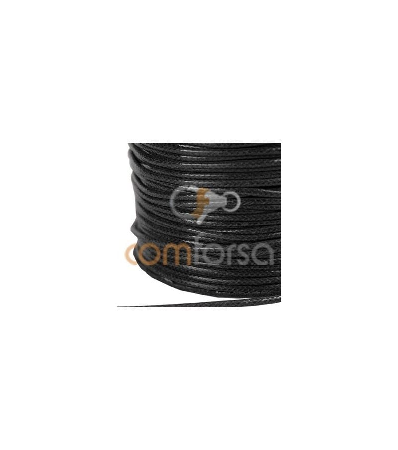 Black Waxed Cord 1mm