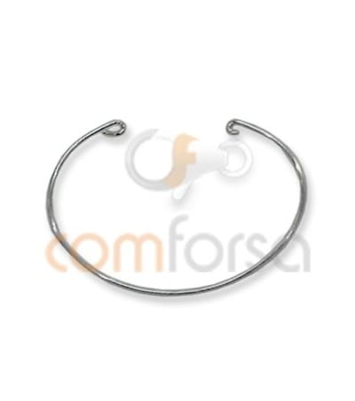 Sterling Silver 925 Wire Bracelet 16.5cm (0.9)