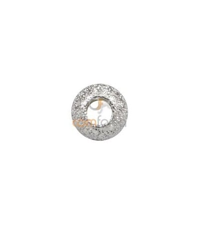 Sterling silver 925 Round laser cut bead 4 mm