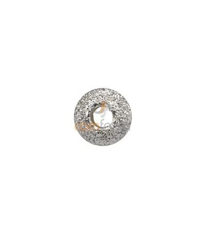 Sterling silver 925 Round laser cut bead 6 mm