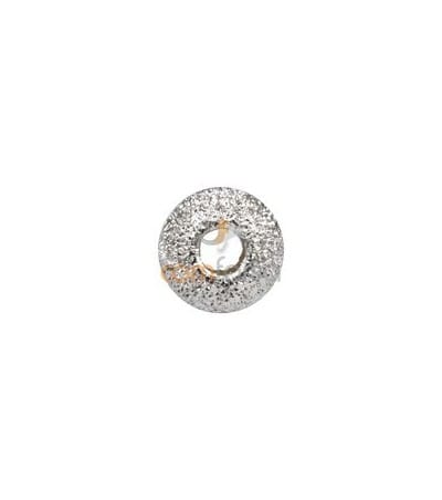 Sterling silver 925 Round laser cut bead 8 mm