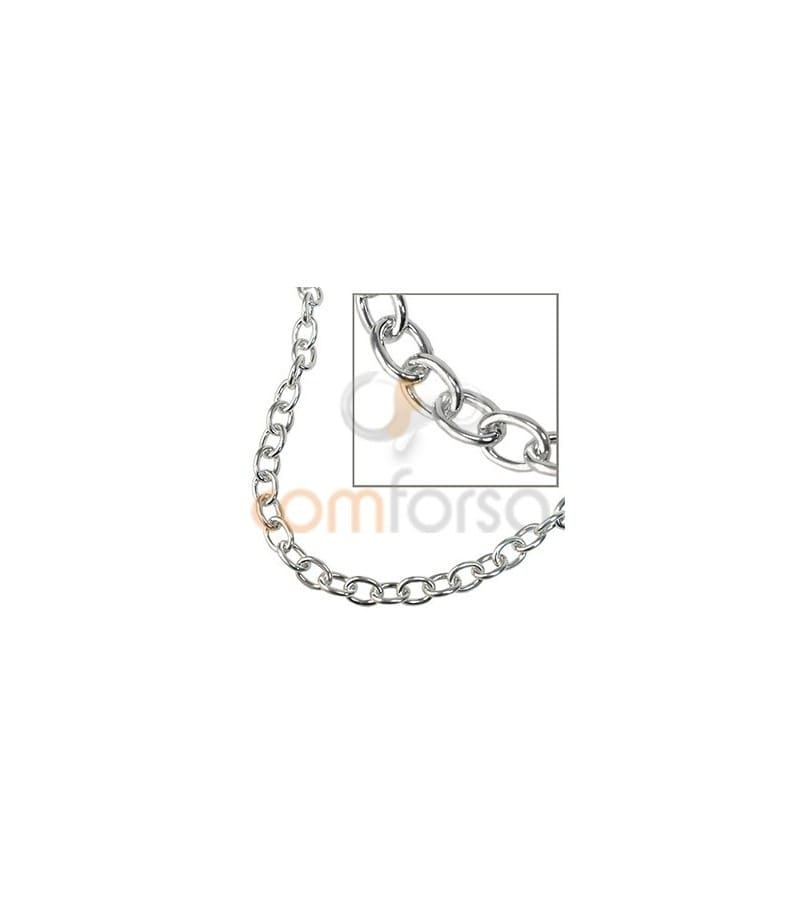 Sterling silver 925 Chain extra weight 8 X 6 MM (1.5)