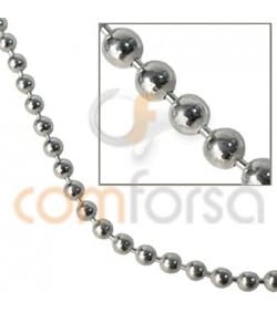 Sterling silver 925 round ball chain 2 mm