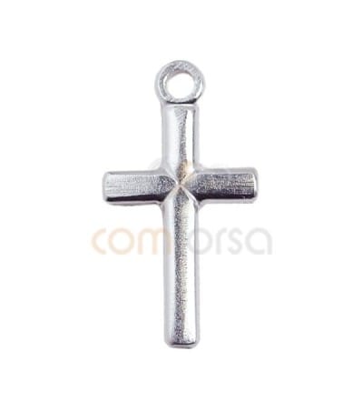 Sterling Silver 925 Cross Pendant 8x15mm