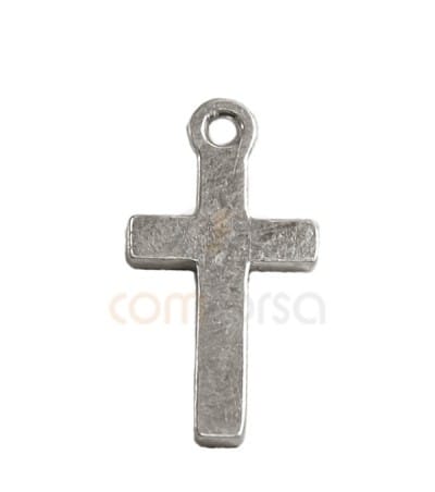 Sterling Silver 925 Cross Pendant 7x14mm