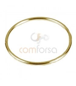 Gold Plated Sterling Silver 925 Round spacer ring 20 mm