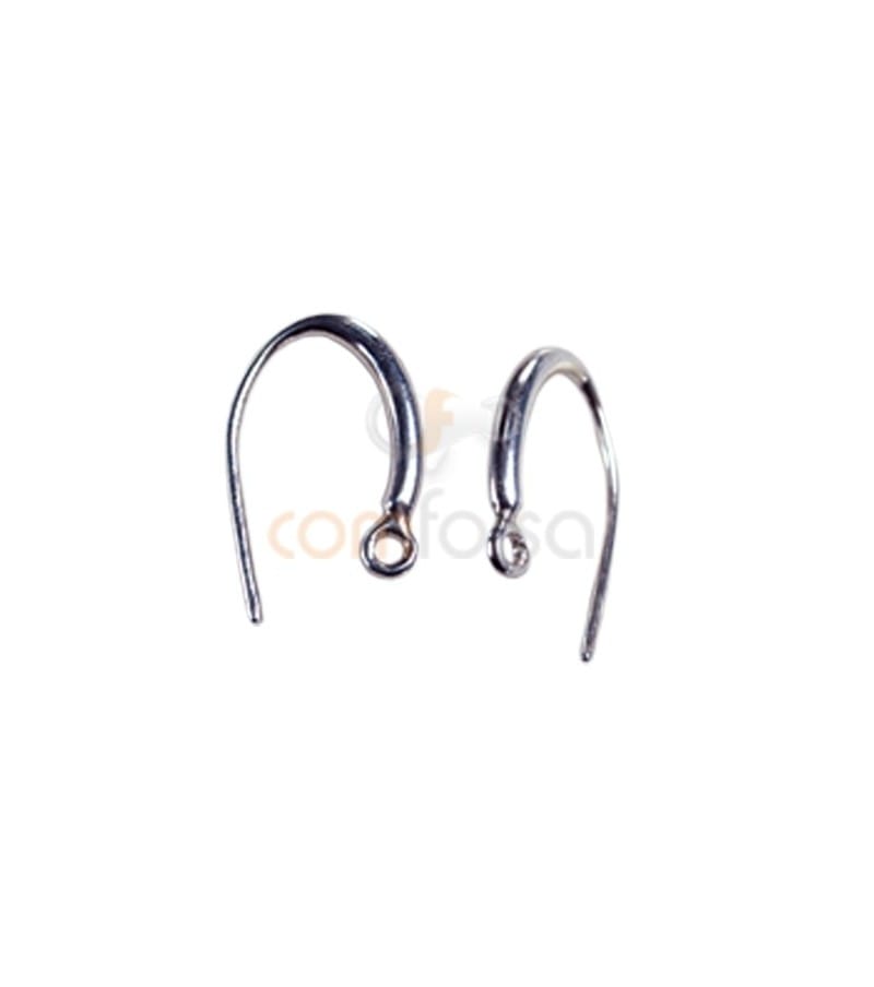 Sterling Silver 925 Hook Earring 10.8 x 15 mm