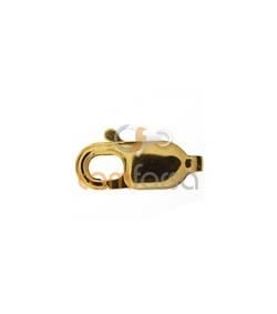 18kt Yellow gold lobster clasp without jumpring 10 mm