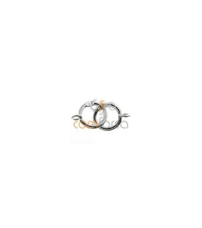 Sterling silver 925 Interlocking rings clasp 