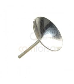 Sterling Silver 925 Stud cone for 12 mm rivoli