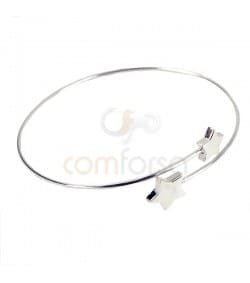 Sterling silver 925 Star strand bangle