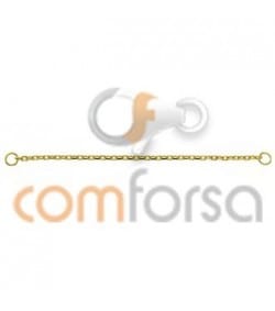 18kt Yellow gold reinforced safety chain 60 mm